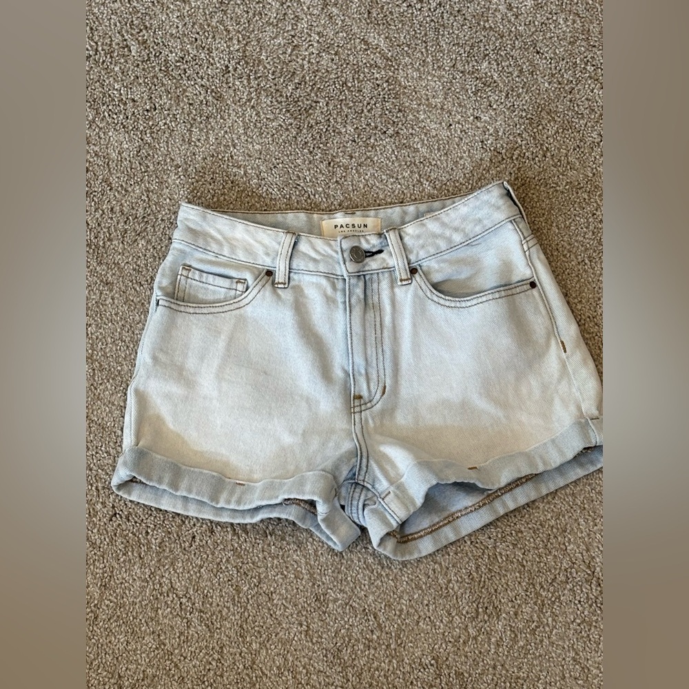PacSun Light Blue Women's Denim Shorts